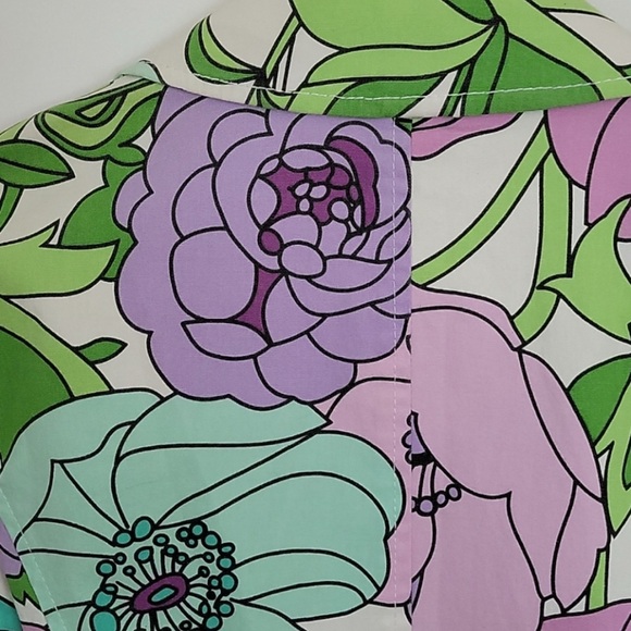 Loft Ann Taylor Floral Women's Jacket - Green and Pink size 2 - Picture 11 of 14